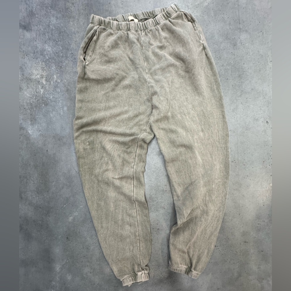 La Luxe Beige Jogger Sweatpants Size L Neutral Lounge Joggers Women